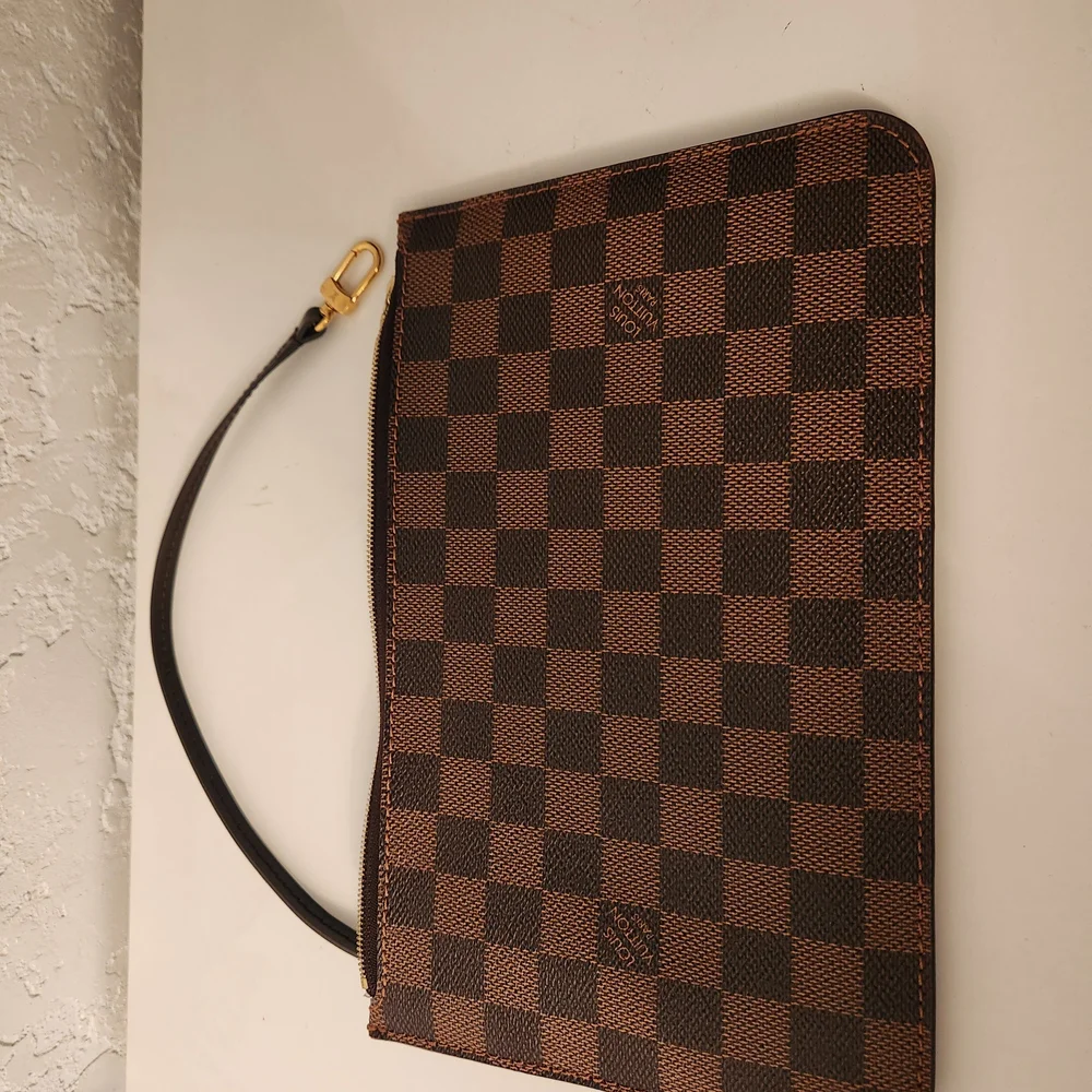 Louis Vuitton Damier Brown and Black Checkered Wristlet
